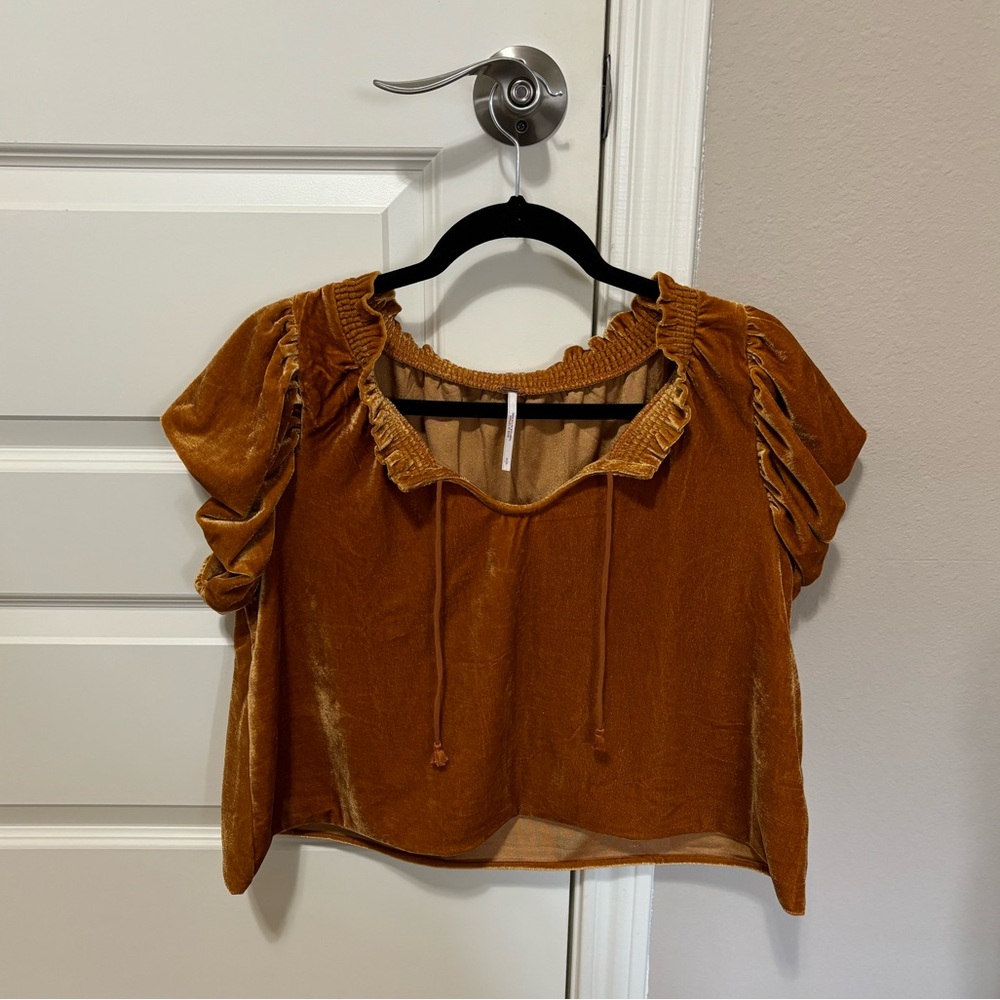 Free People Velvet Top
